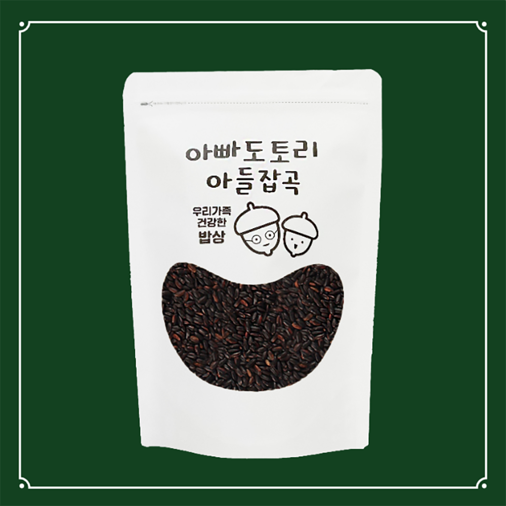 [아도아잡] 국산 23년 햇곡 찰흑미 5kg 흑미 흑미쌀 검정쌀 잡곡 1kg씩추가가능 : 아빠도토리 아들잡곡