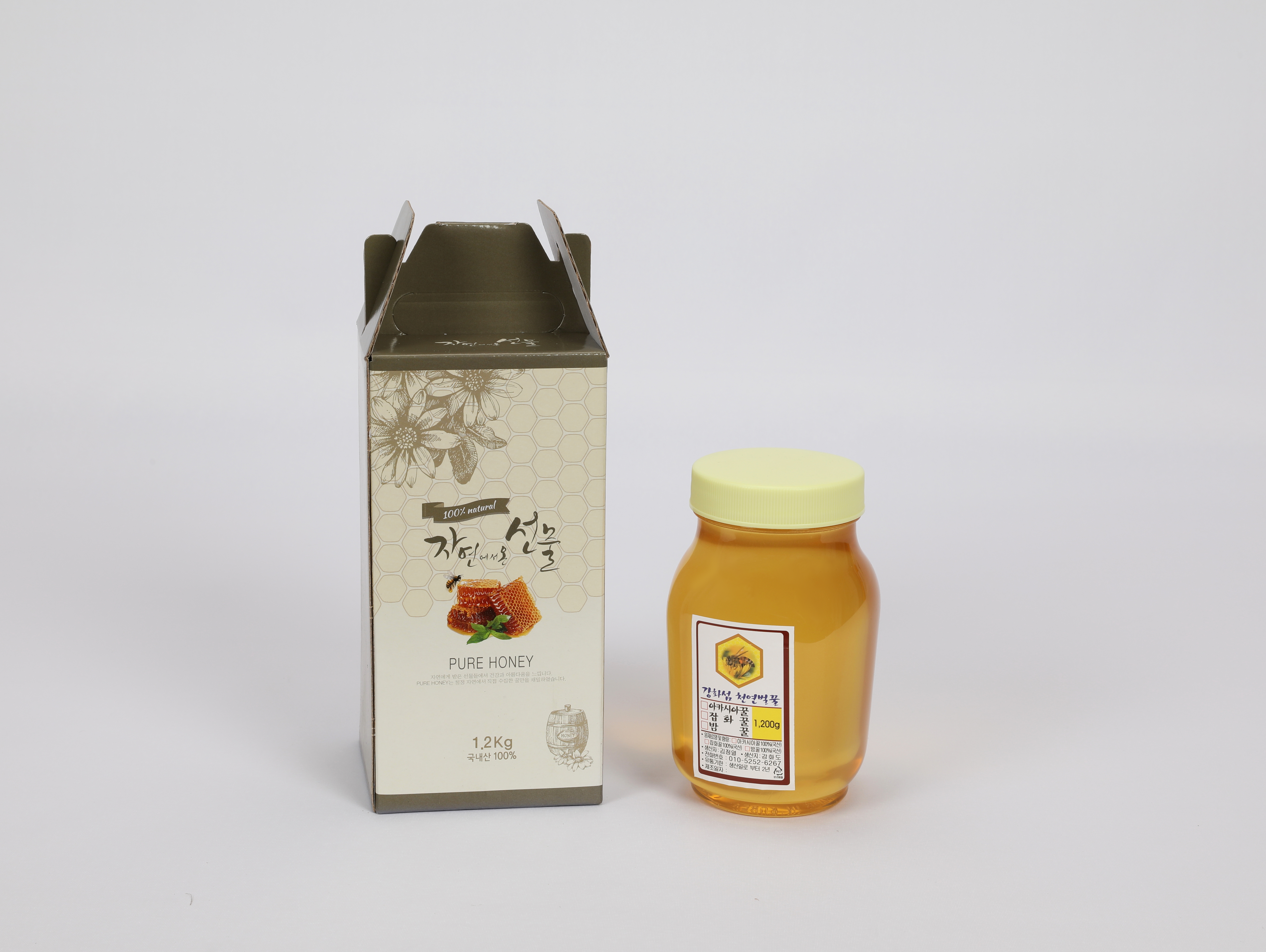 강화 천연 벌꿀 아카시아꿀 야생화꿀 잡화꿀 1.2kg : 인천로컬푸드협동조합
