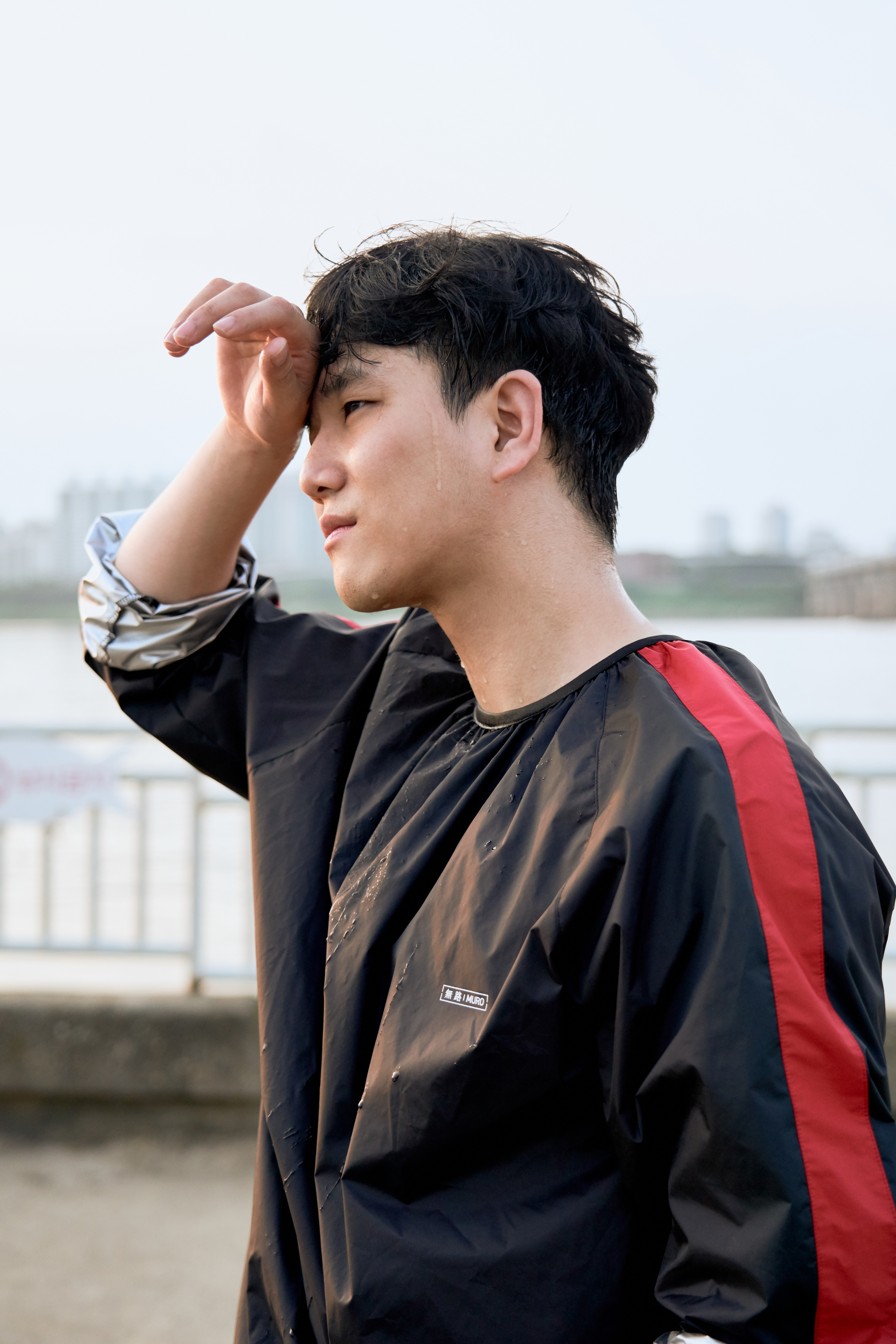 무로 스퀴즈 슈트 기능성 땀복 트네이닝 다이어트복 : 더블유비스킨