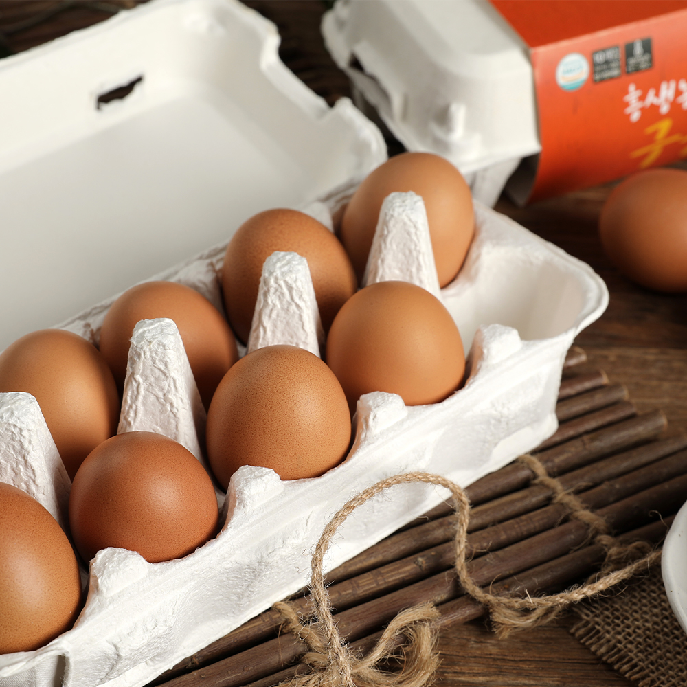 흥생농장 구운란 30구 탱글하고 쫄깃한 맥반석 구운계란 군계란 : 흥생농장