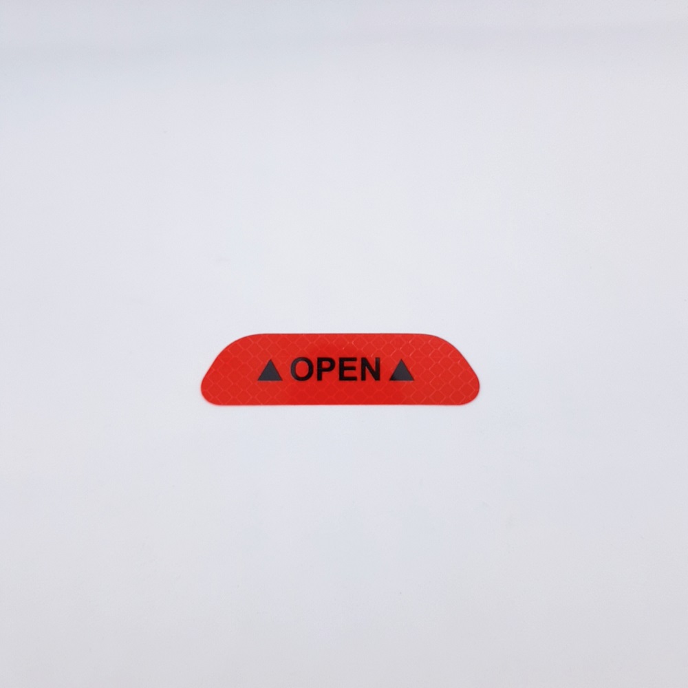 차량용 문열림 OPEN 스티커 악세사리 용품 노랑색  4개 : 톨장군네