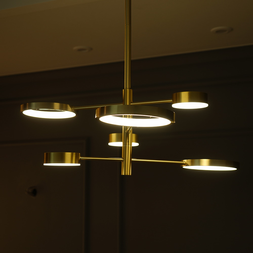 LED 은하 링 6등 직부 펜던트 인테리어 식탁 포인트 카페 조명 : 제이라이팅.