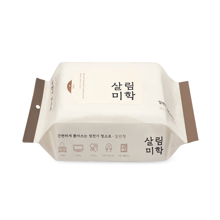 살림미학 일반형 정전기 청소포 60매 : 살림미학