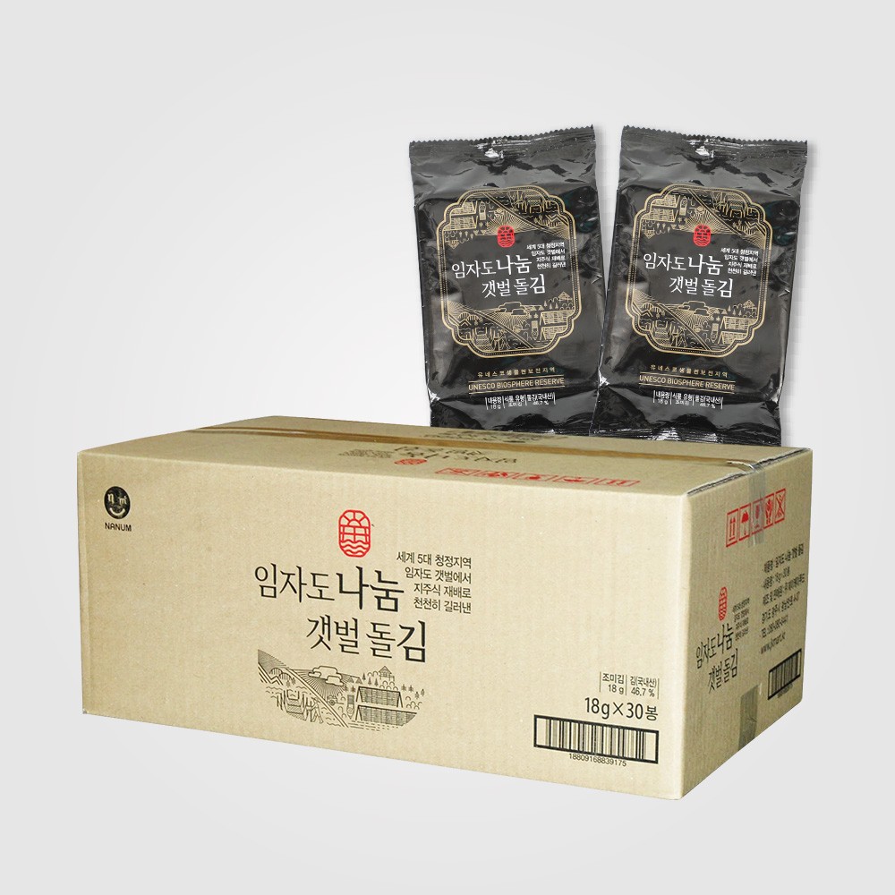 임자도 나눔 갯벌 돌김 식탁김 30봉 : 제이케이푸드몰