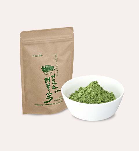 거문도 해풍쑥 쑥가루 쑥라떼 100g : 진지 마켓