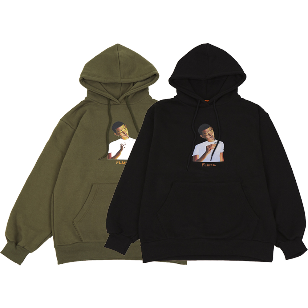 FLAME PULLOVER HOODIE : 리짓군즈