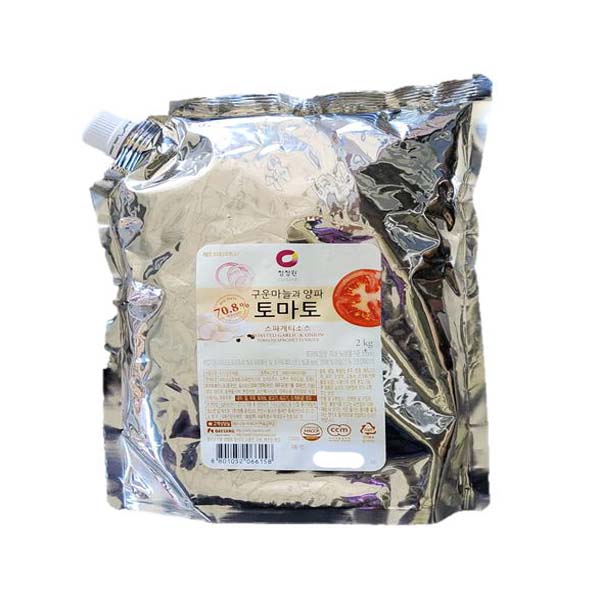 청정원 구운마늘과양파토마토 스파게티소스 2kg / 스파게티소스 : 호호푸드