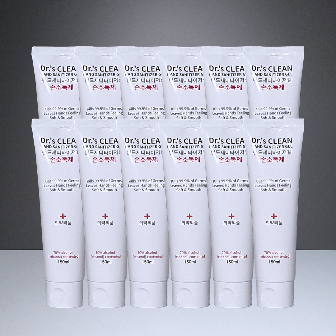 닥터스크린 겔 휴대용 손소독제 손세정제 핸드세니타이져겔(150ml x 9개) 의약외품 에탄올70 살균99.9 : 구로마켓