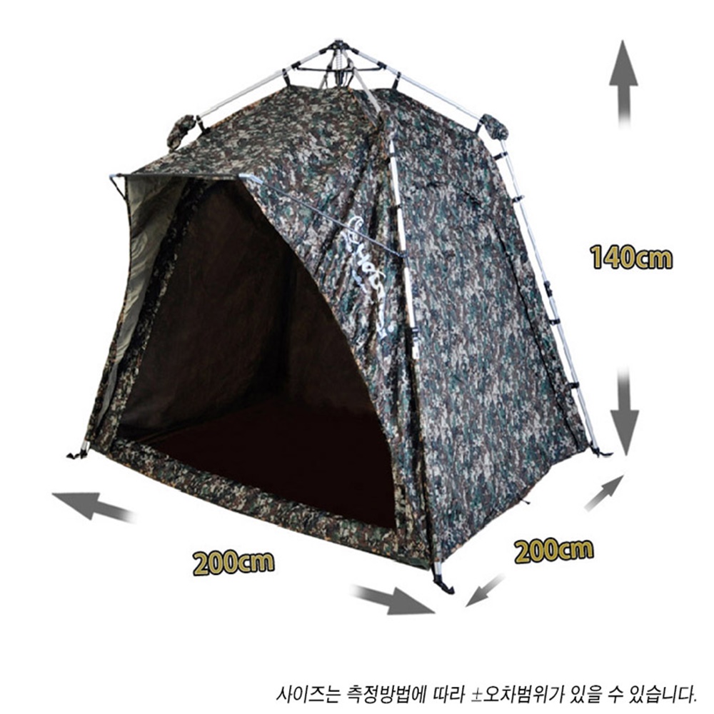 호봉레저 호봉 NEW 밀리터리 빅스텐 200x200 플라이 2종 포함 낚시텐트 : 홍스낚시