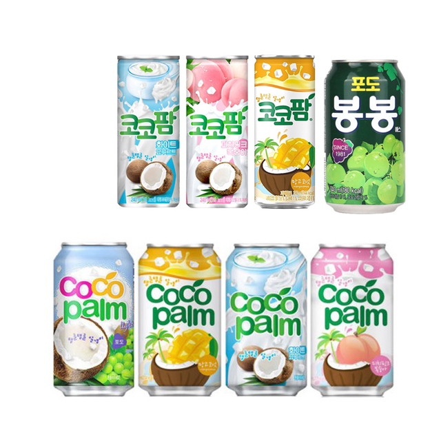 코코팜포도, 피치핑크, 망고, 화이트요구르트 240ml x30캔/340ml x24캔 : 재형유통