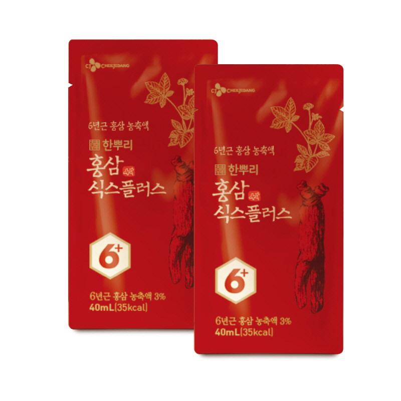 CJ 한뿌리 홍삼식스 플러스 40ml x 30포 : 베프클럽