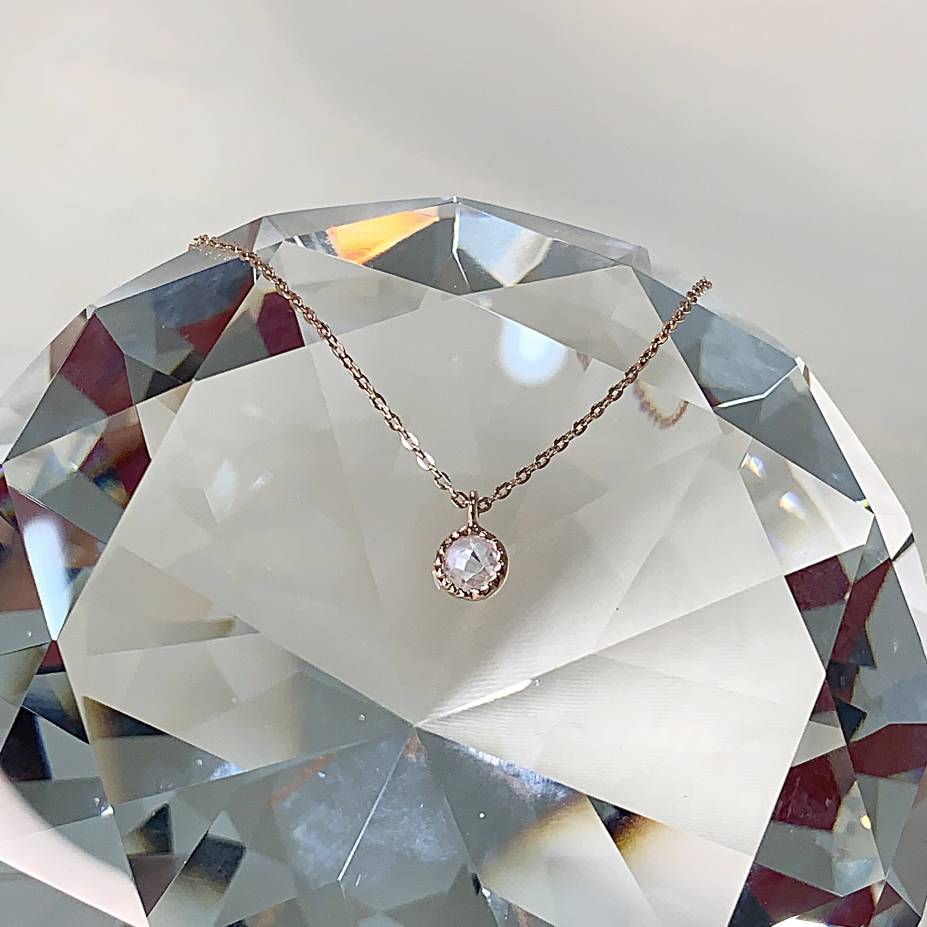 [ 92.5 silver ] 루케테 둥근 원석 목걸이 - silver necklace : 루케테오피셜