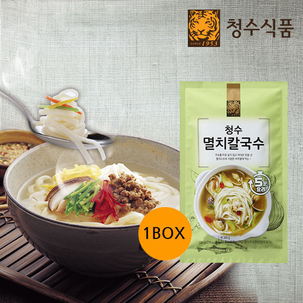 [청수식품] 청수 멸치칼국수 1인분 110g x 20봉 소스포함 : 지오그루