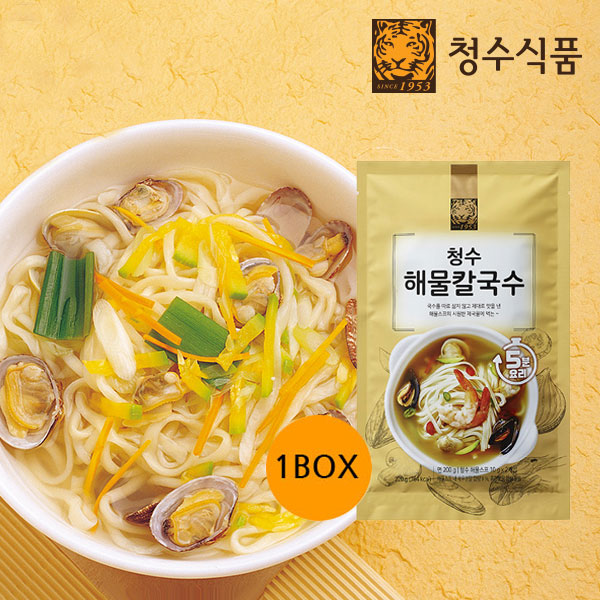 [청수식품] 청수 해물칼국수 1인분 110g x 20봉 소스포함 : 지오그루