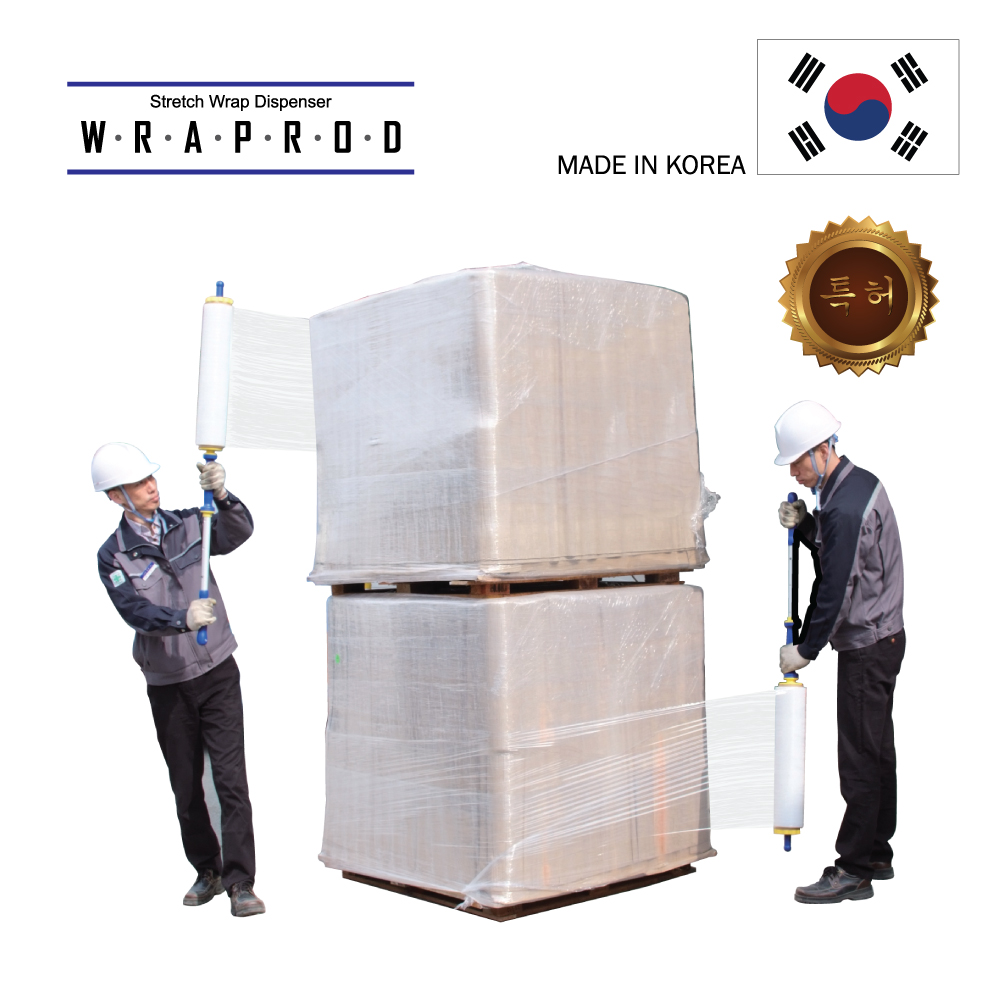 특허상품 수동랩핑기 랩핑기 스틱형 핸드형 랩봉 wraprod 스트레치필름 사용 : 태경엠앤티
