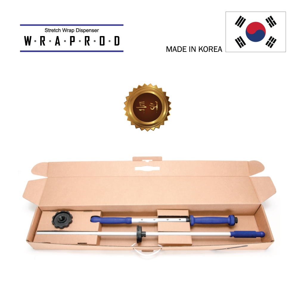 특허상품 수동랩핑기 랩핑기 스틱형 핸드형 랩봉 wraprod 스트레치필름 사용 : 태경엠앤티