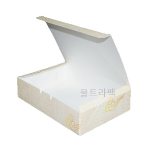 분식 김밥도시락 기성1인(50개) 종이도시락 김밥 핫도그 만두 배달 반찬 튀김 떡 포장 : 울트라팩