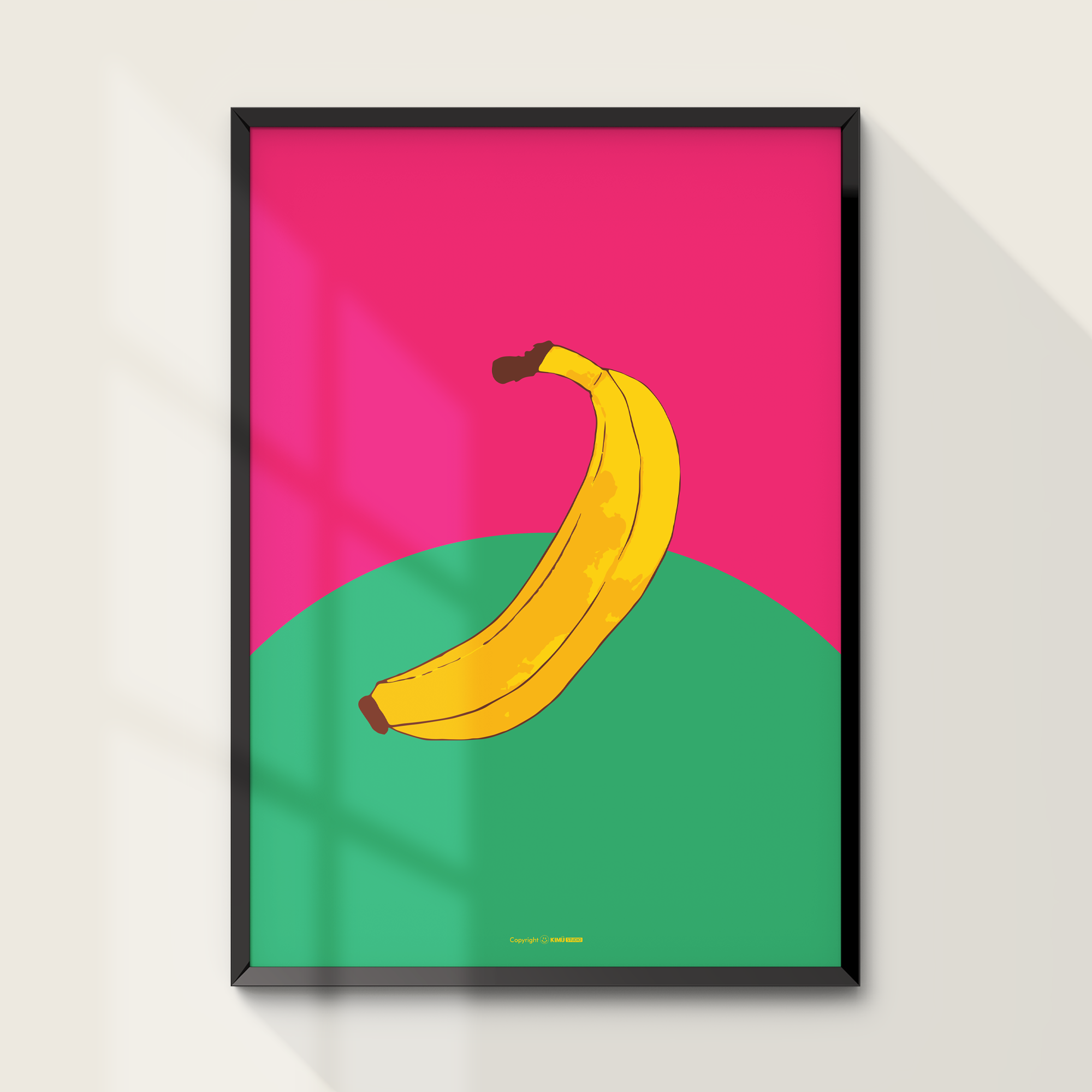 키뮤 포스터 | 반하나 바나나 BANHANA BANANA A1 아트포스터 : 키뮤스튜디오
