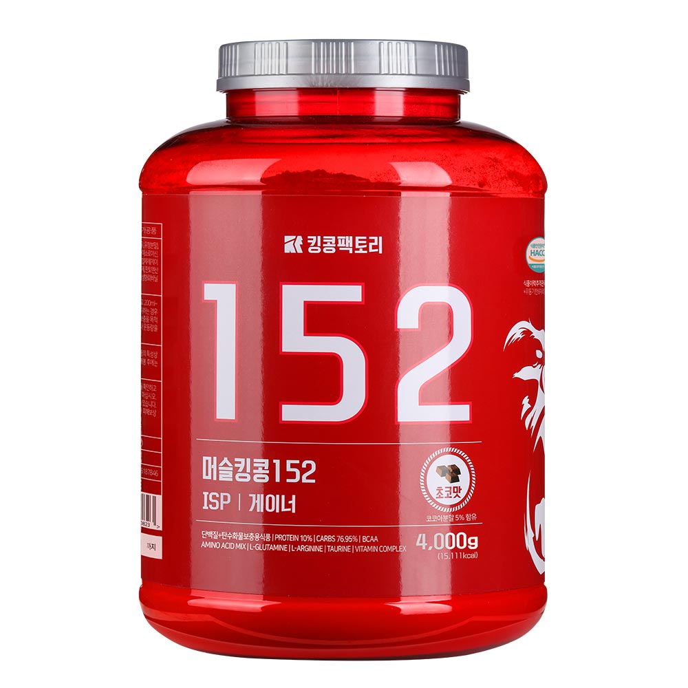 킹콩팩토리 벌크업 게이너 552 초코맛 4kg 단백질 헬스 보충제 탄수화물 근육 체중증가 : 킹콩팩토리.