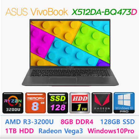 ASUS VIVOBOOK X512DA-BQ473 D Win10 Pro TF