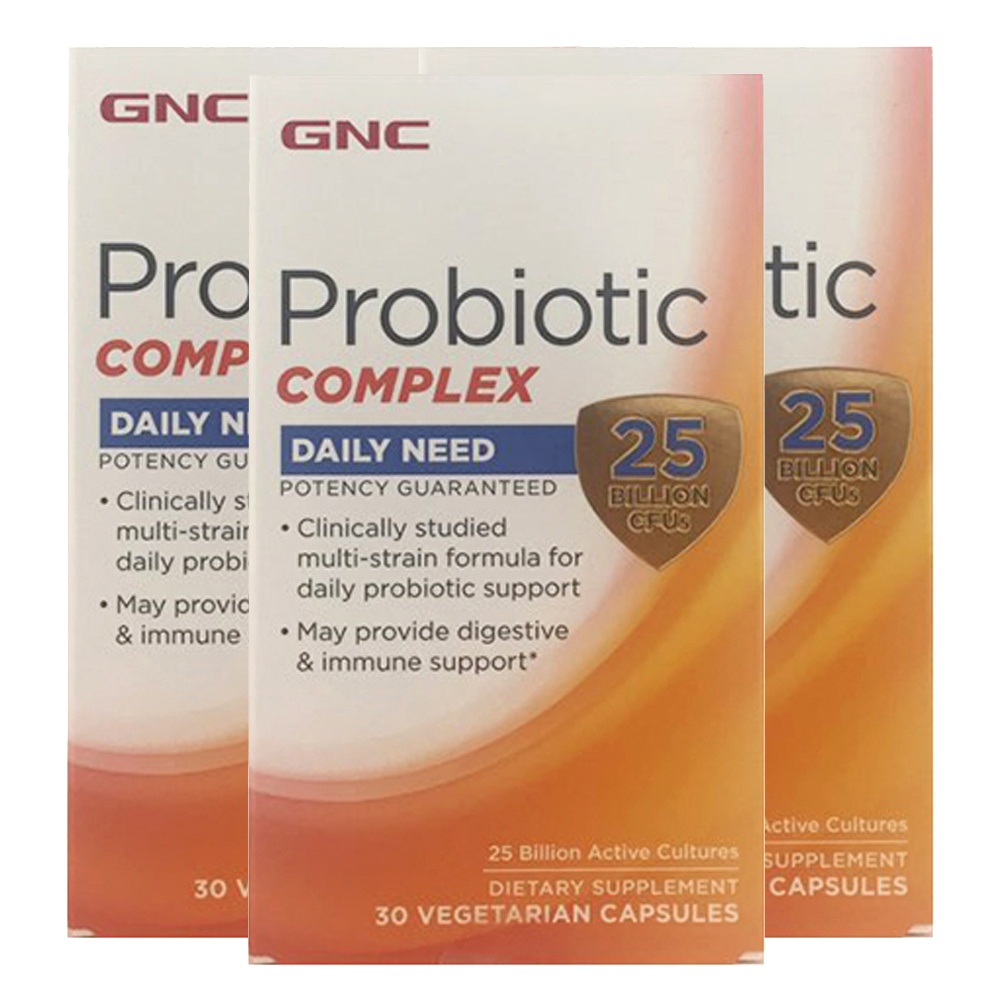 GNC 지앤씨 프로바이오틱 컴플렉스 250억 30정 x 3 (총3개) 유산균 프로바이오틱스 : NY24
