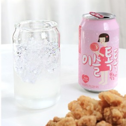 예쁜 캔모양 맥주 유리잔 내열 유리컵 : 룰루홈
