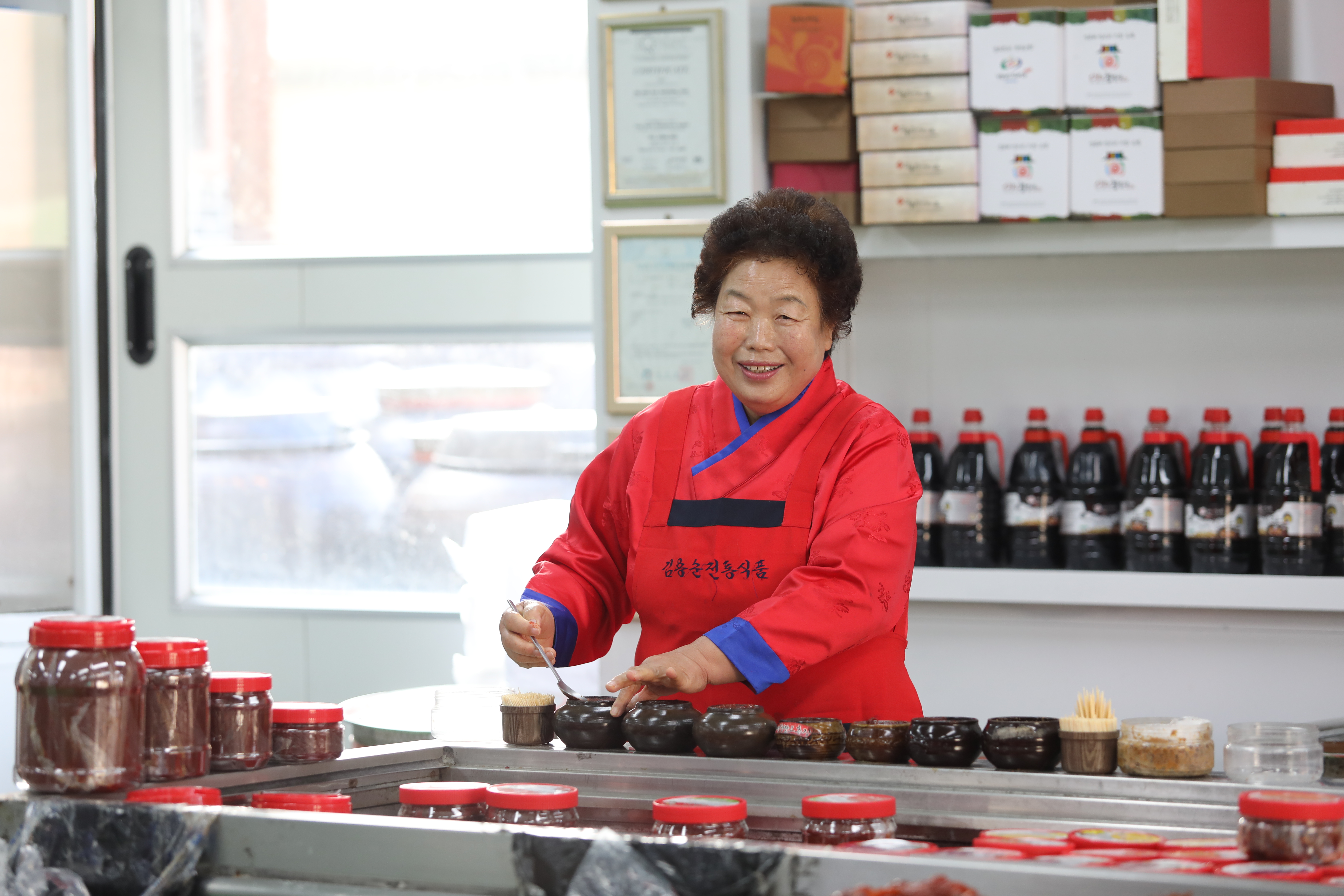 순창 전통고추장 선물세트(국산고추장500g + 선택500g, 고급선물포장) - 순창김용순 할머니 고급11호 : 김용순전통식품