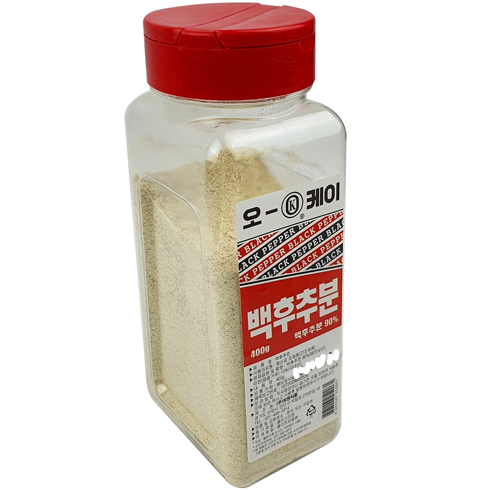 백후추 400g 백후추분말 오케이후추 : 푸드토스