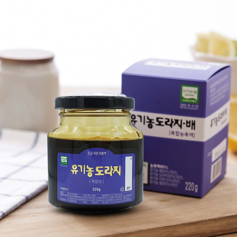 유기농도라지복합청220g 배도라지청 도라지배즙 : 내추럴참푸드