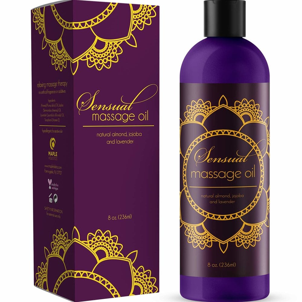 Maple Holistics 메이플 홀리틱스 마사지 오일 w 라벤더 아몬드 오일 호호바 (236ml) : 토토니상점