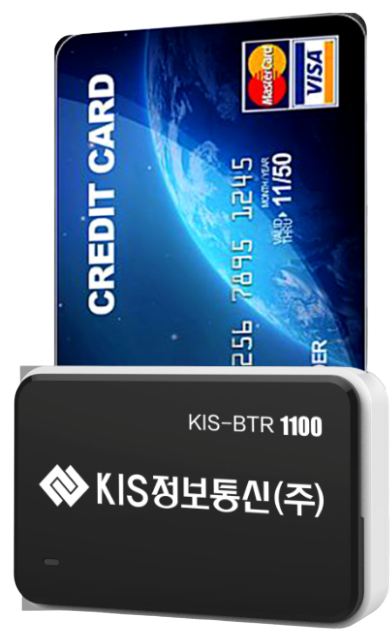 무선카드 단말기 블루투스 신용카드 결제 지원 KIS-BTR1100 : 카드 결제 예스텍