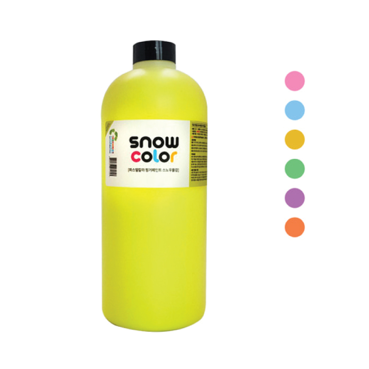 [P00000BH] 스노우키즈 엄마표미술 스노우물감 1000ml 유아물감 형광물감놀이 : 쇼떼마블