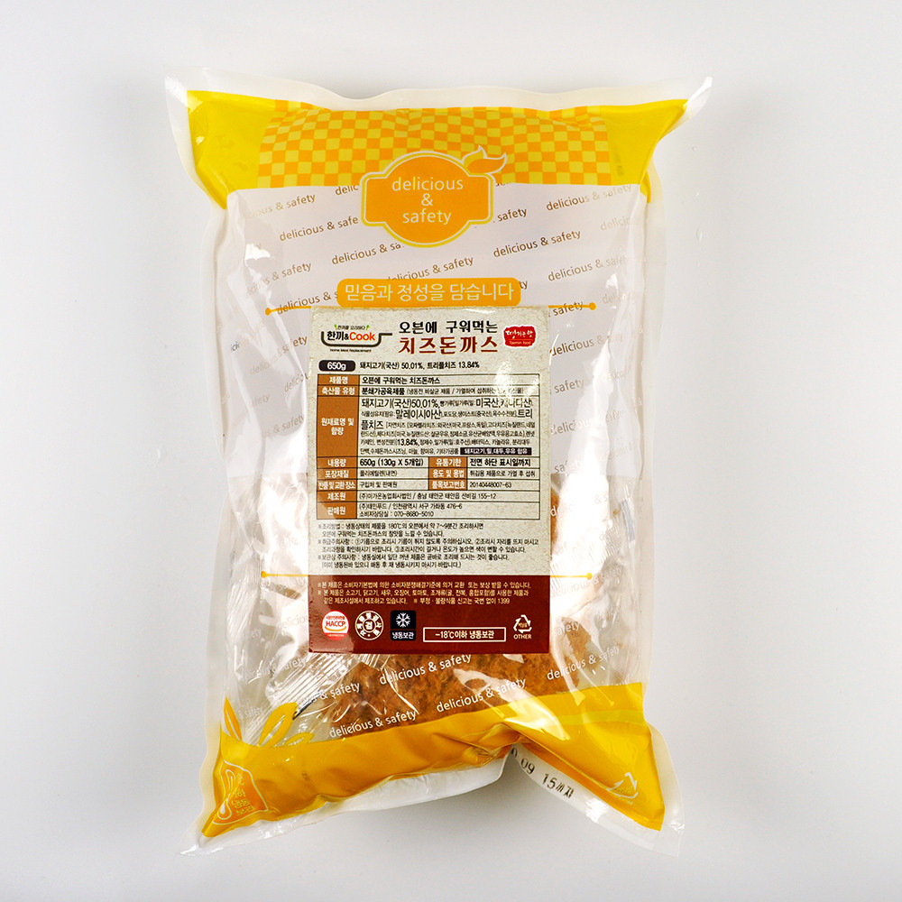 에어프라이어 왕 치즈 오븐 카츠 돈까스 650g : 더드림푸드몰