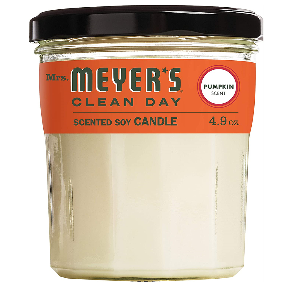 Mrs. Meyers Clean Day Scented Soy Candle Small Glass Pumpkin 4.9oz 미세스 마이어 소이캔들 펌프킨 139g : 미시까리
