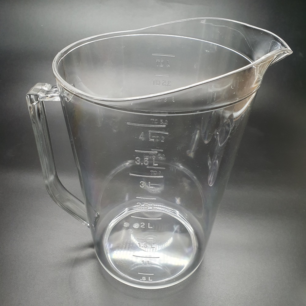 PC 계량컵 4L (4QT) 안깨지는 폴리카보네이트 이유식 계량컵 비커 제과용품 : 쉐프앤쿡