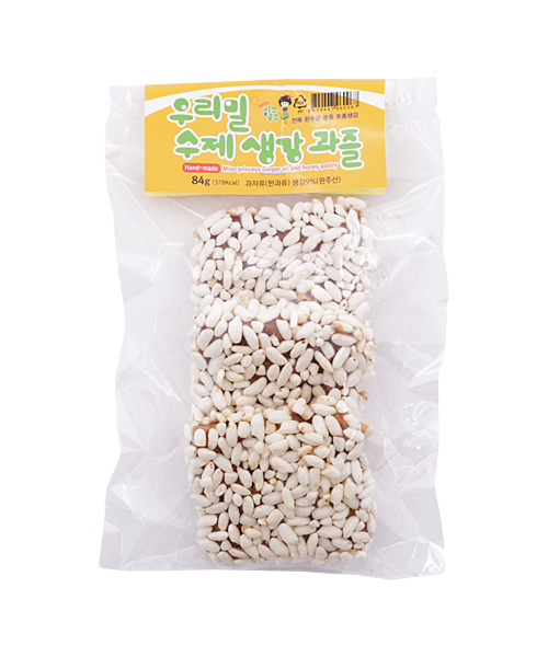 우리밀수제 생강과즐 84g 미소공주 : 완주로컬푸드