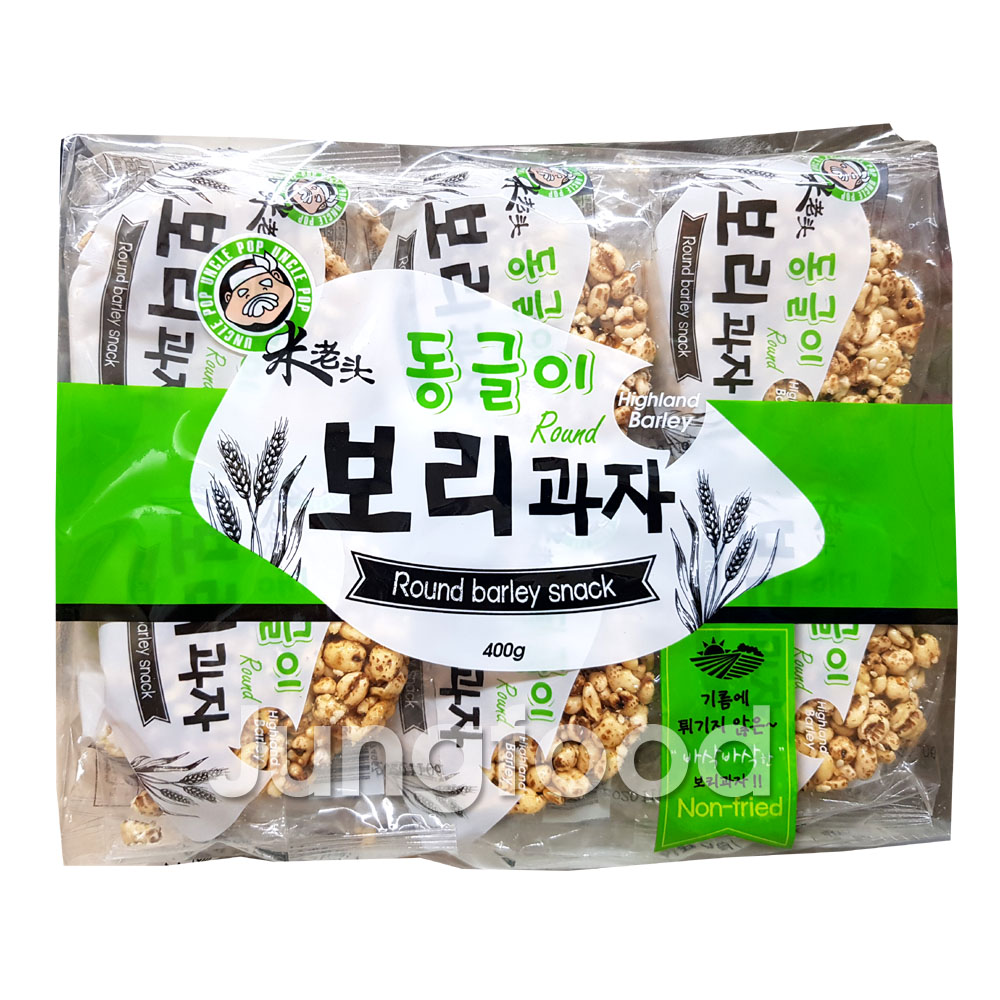 엉클팝 동글이 보리과자 400g : 수입식품 정푸드