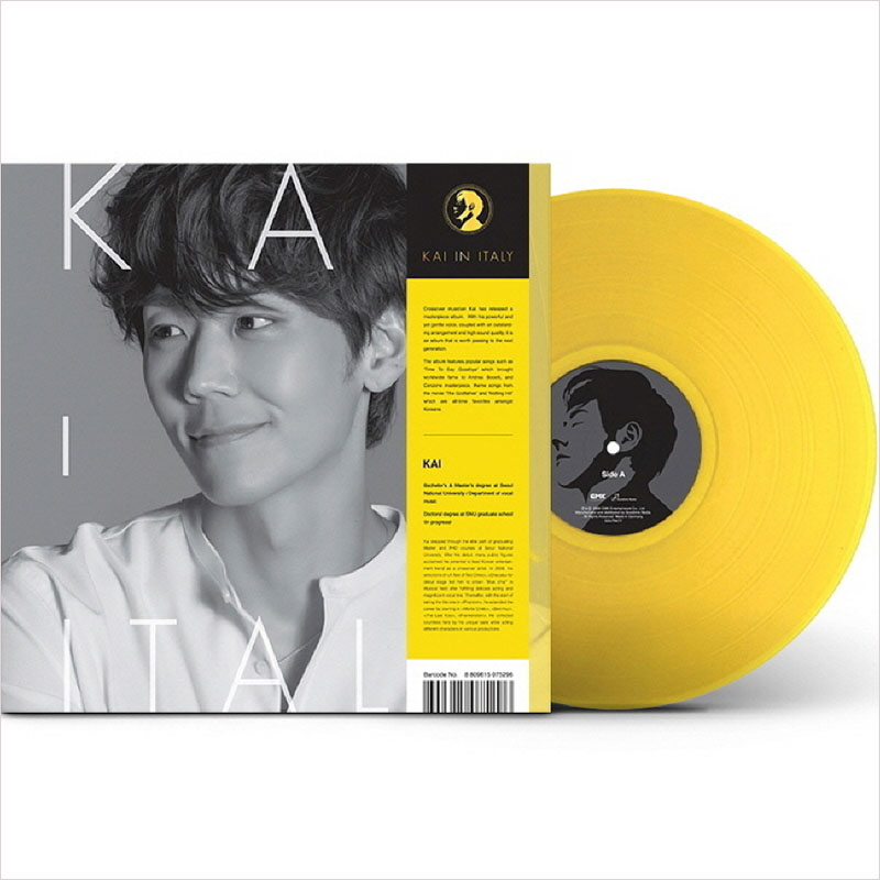 (LP) 카이 (Kai) - 2집 Kai In Italy (180g) (Gatefold) (Yellow Color) : 드림레코드