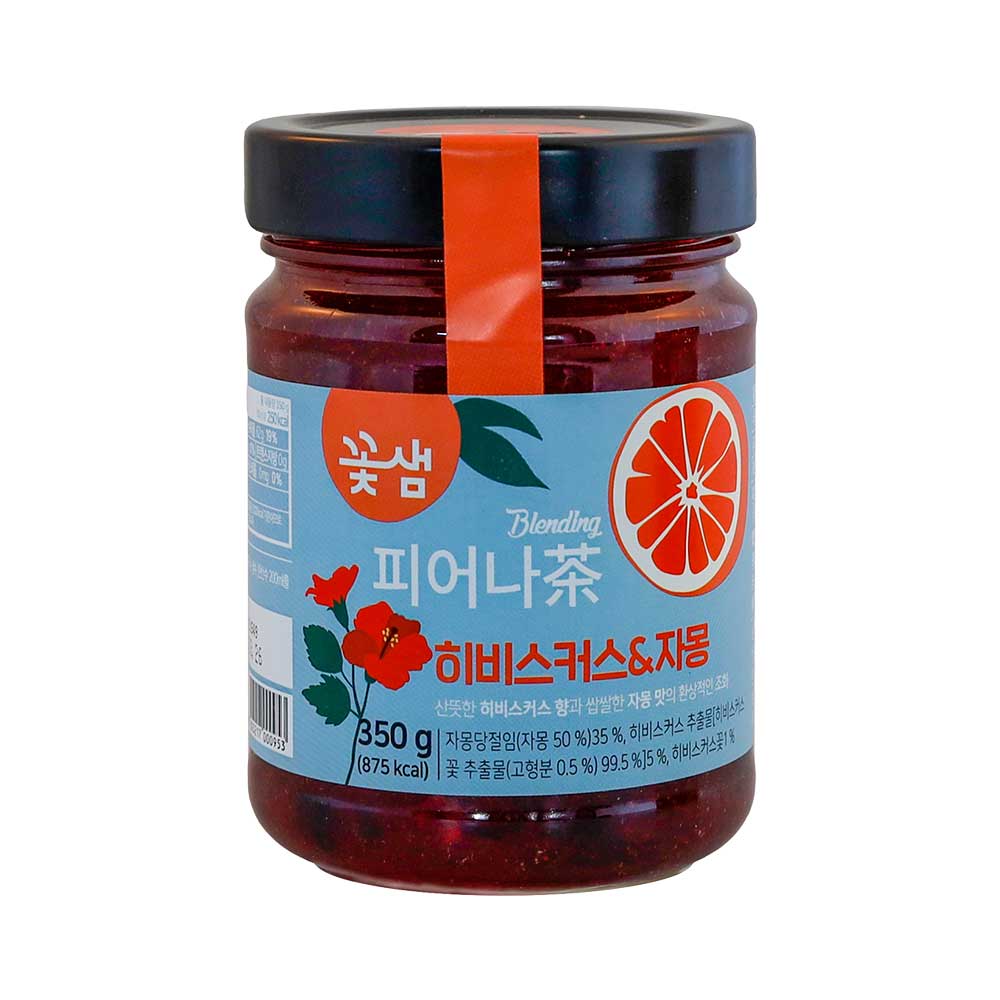 꽃샘 피어나차 국화유자 자스민레몬 히비스커스자몽 350g 1병 피어나다 : 조은쌤