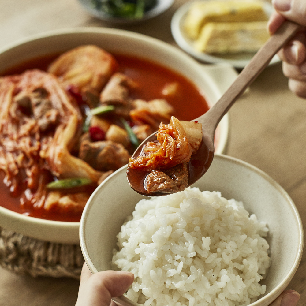 다발 고기 듬뿍 김치찌개 간편식 밀키트 맛집 3인분 : 다발프레쉬몰