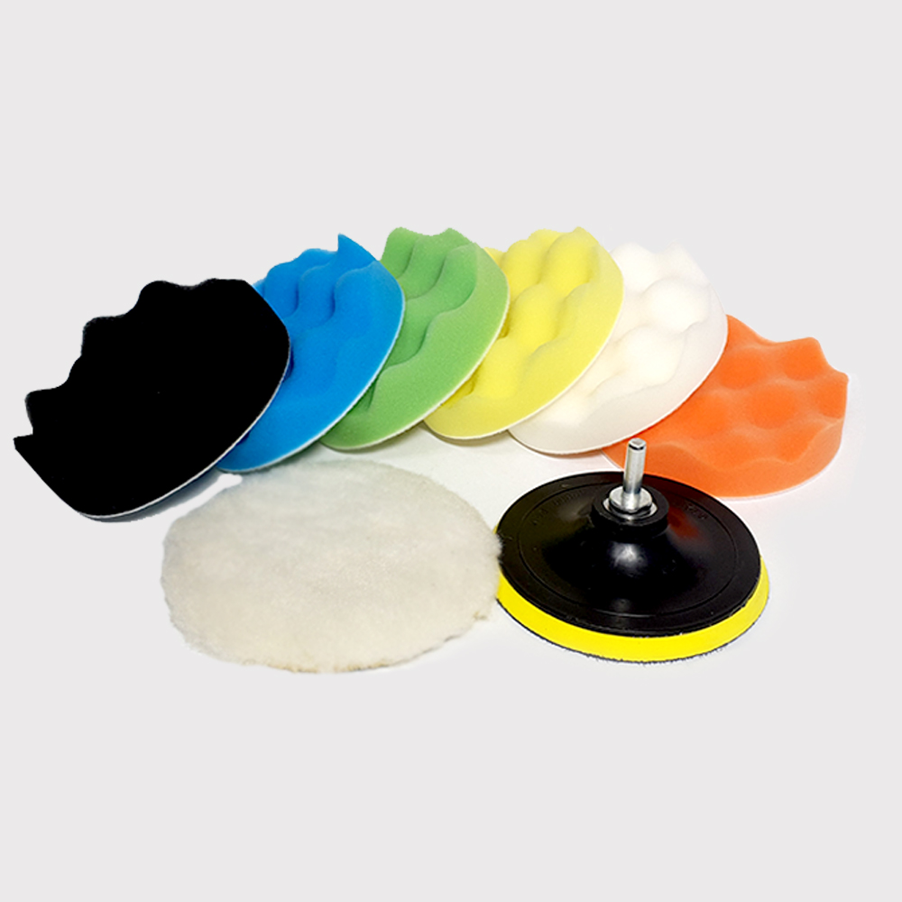 광택패드 전동드릴광택패드 차량용 폴리싱 자동차 세차용품 흠집제거 80mm 10종세트 : 홈데코레