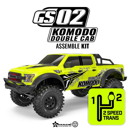 지메이드 코모도 더블캡 1/10 GS02 double cab TS 2-speed Kit : RC1oNe-알씨원