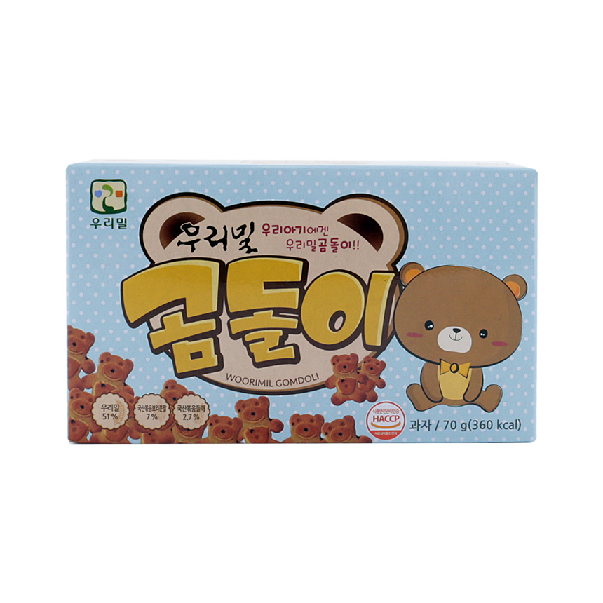우리밀 곰돌이 70g : 완주로컬푸드