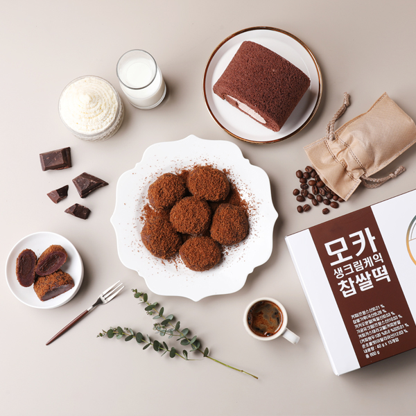 [고메시루]모카 생크림케익 찹쌀떡(40gx9ea) : 사임당푸드