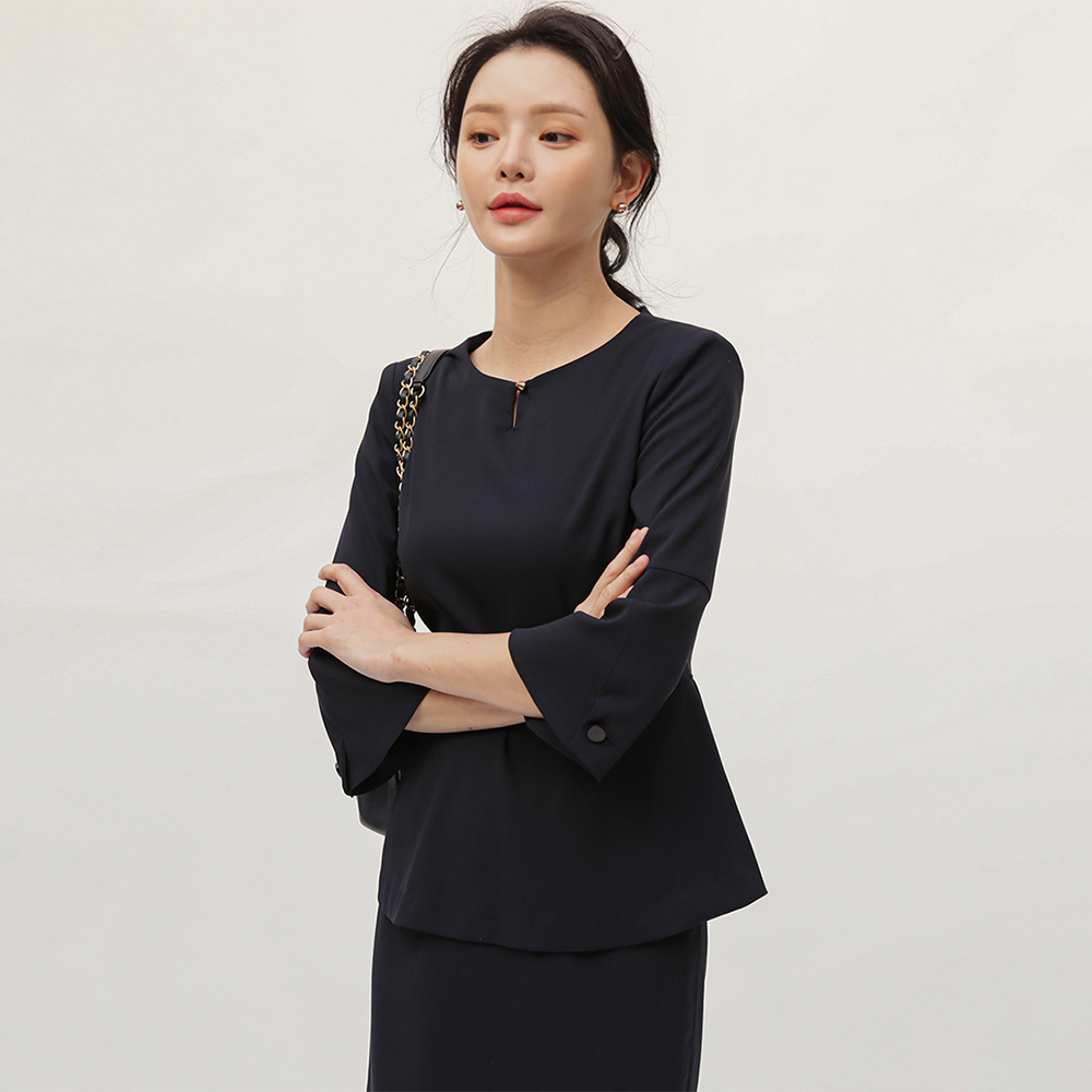 페이 네이비 면접 정장 호텔유니폼 오피스룩 사무복 피부미용 피부과 코디네이터 : 라린느스타일