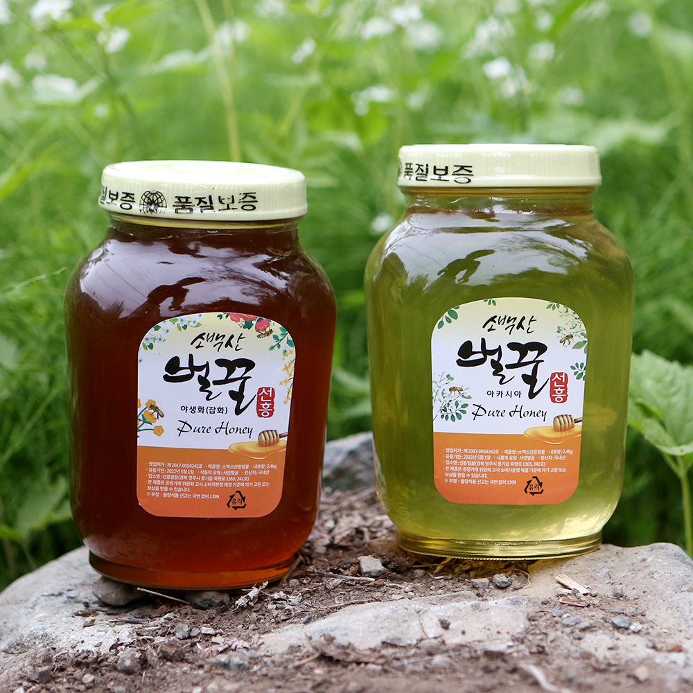 소백산벌꿀 선흥 사양 잡화꿀 2.4kg : 정한농원