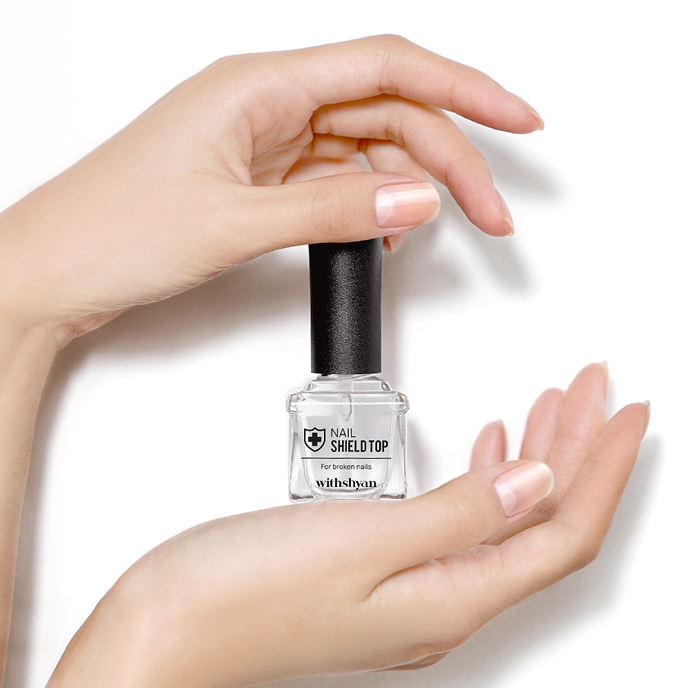 [위드샨] 네일 쉴드 탑코트 15ml (네일하드너+탑코트 약한 손톱 보호막) : 위드샨