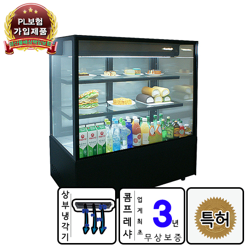 다이아알앤에프 제과 쇼케이스 탕후루 카페 케익 음료 마카롱 베이커리 화이트 UKGS-1200-1 뒷문형 : 업소코리아