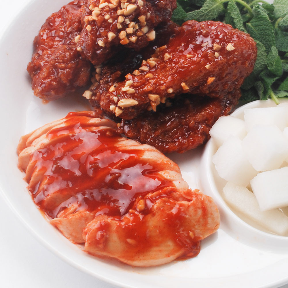 인생닭 소스담은 닭가슴살 슬라이스 양념치킨맛, 130g, 10개 : 더베네푸드