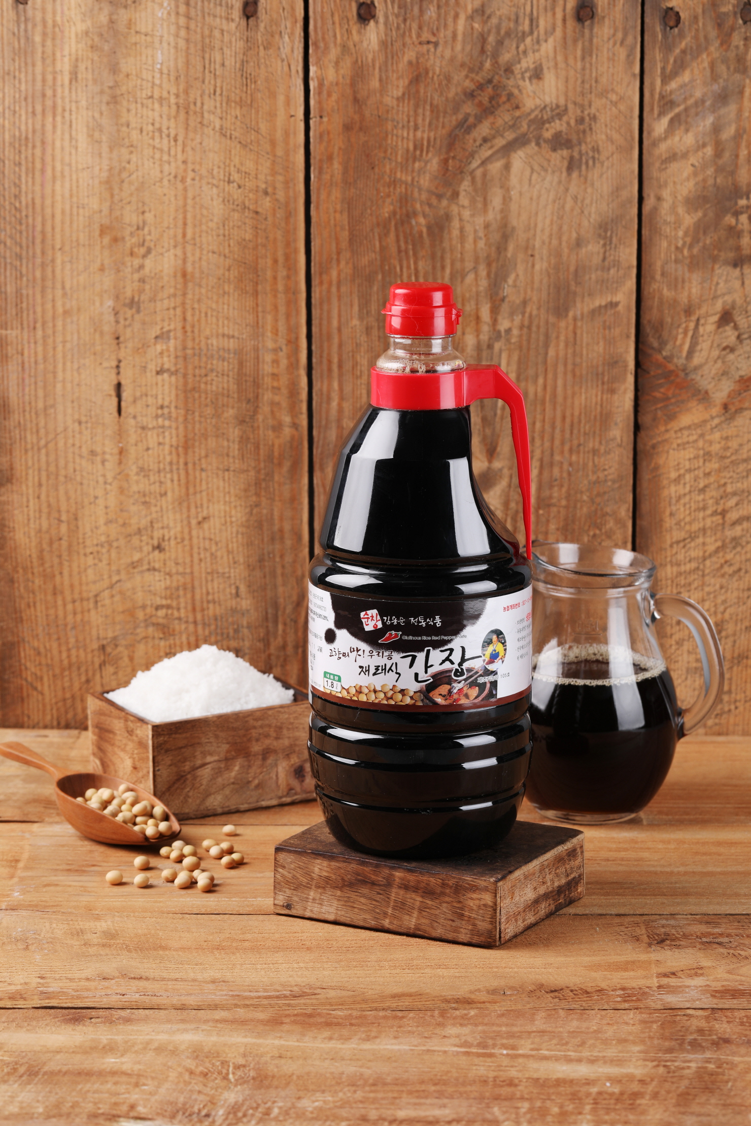 순창 김용순전통식품 한식 간장 1.8L(국산) : 김용순전통식품